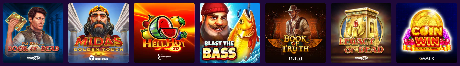 Jeux de casino en ligne disponibles sur Slotrush